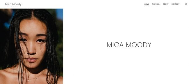 Модельное портфолио Mica Moody