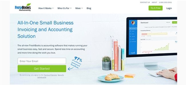 Freshbooks Contabilidad Las mejores aplicaciones de productividad