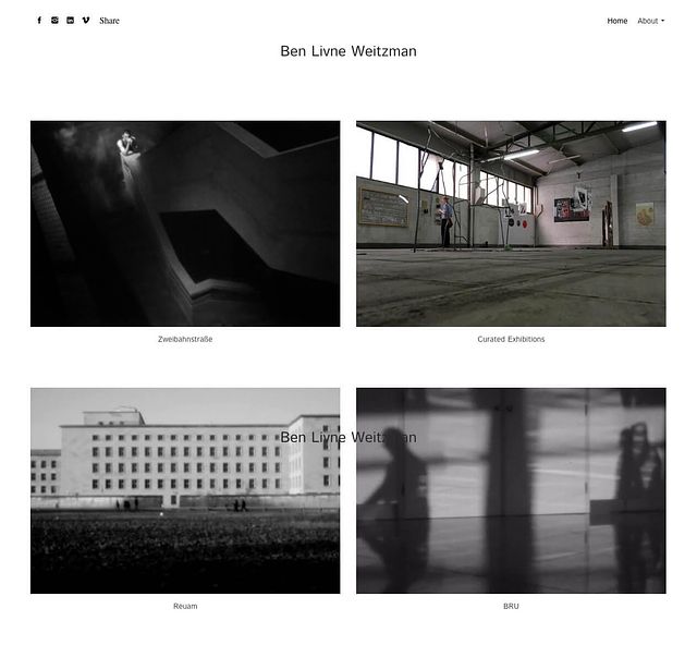 Ben Livne Weitzman Portfolio-Website-Beispiele