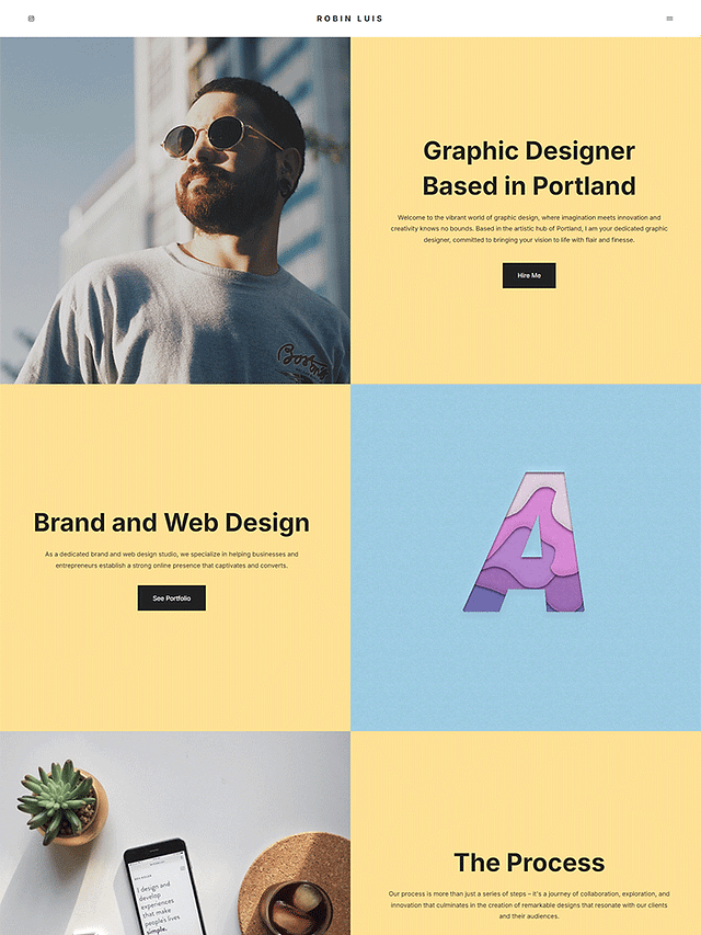 Swell - Pixpa Graphic & Web Design Website Template