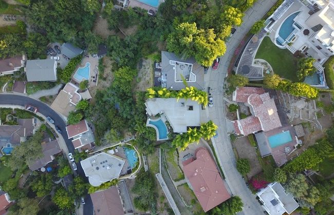 Real estate drone photography