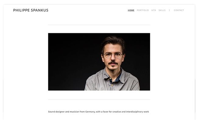 Philippe Spancus Video portfolio website