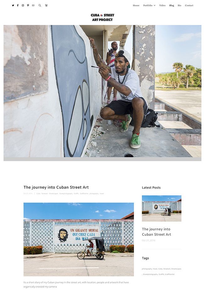 Die beste Blog-Website des Cuba Street Art Project