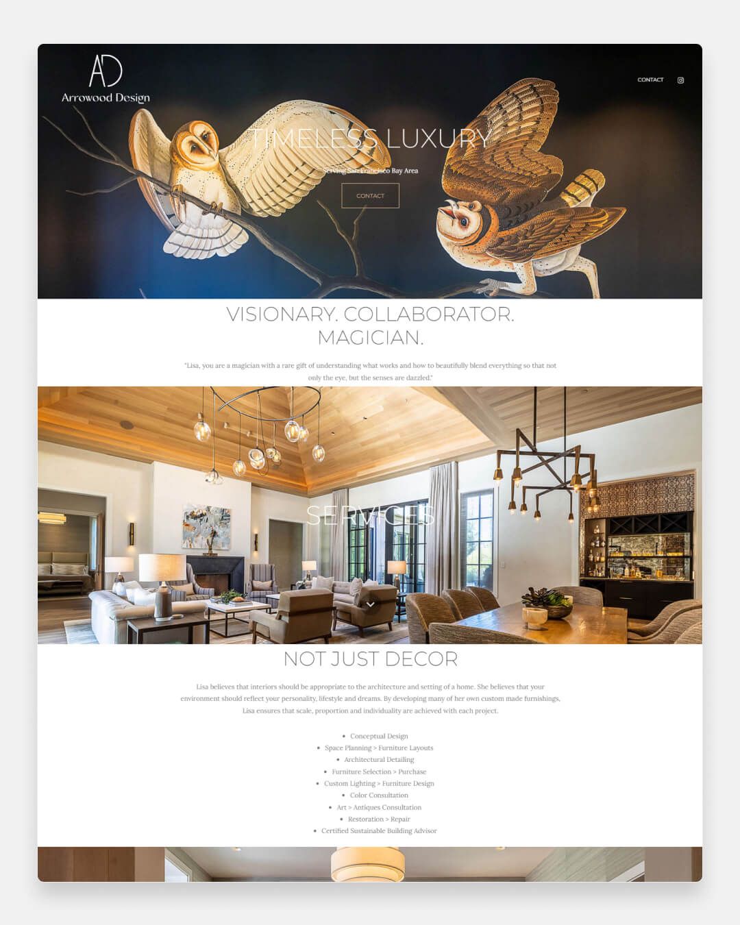 Arrowood Design Agency - Portfolio Website