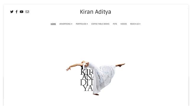 Kiran Aditya video portfolio website