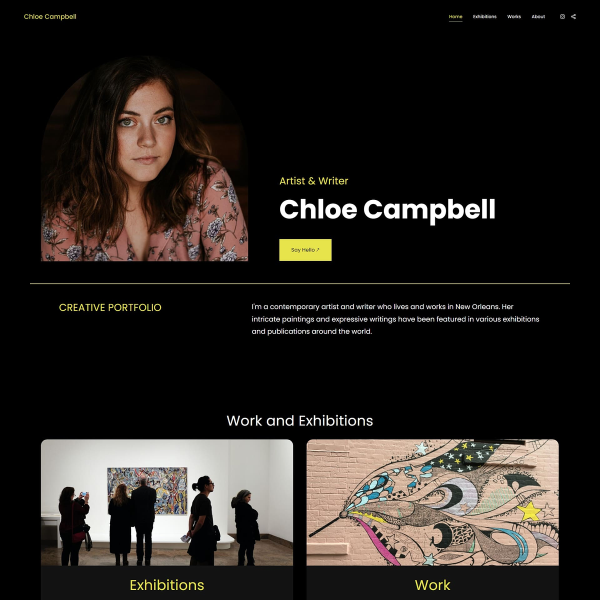 Coral Personal Website Template