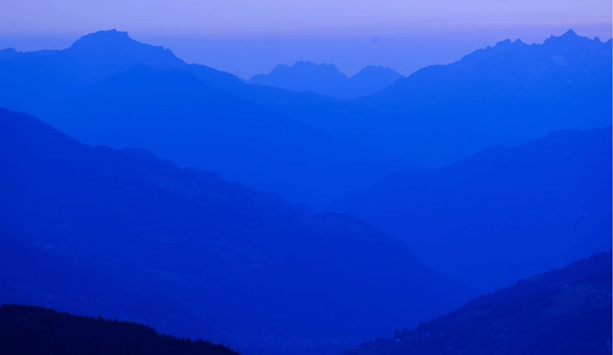Alps, tribute to Yves Klein. Fujifilm Xt3