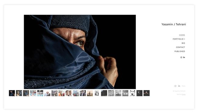 Sitio web de fotografía artística de Yasamin J Tehrani