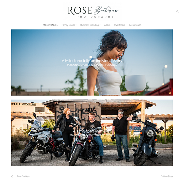 Rose Yuen - Boutique Fotografie Studio Portfolio Website - Pixpa