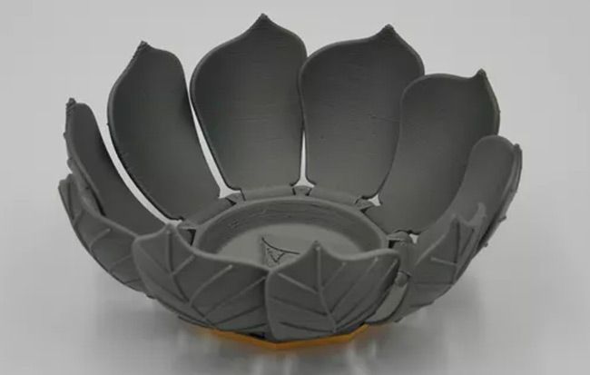 Tigela de folhas dobrável impressão 3D